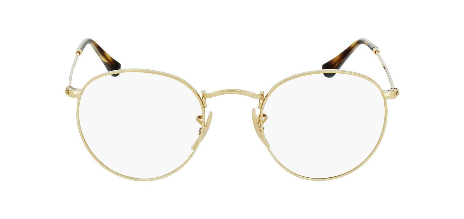 Lunettes de vue Homme-Femme Ray-Ban 0RX3447V Ronde Doré