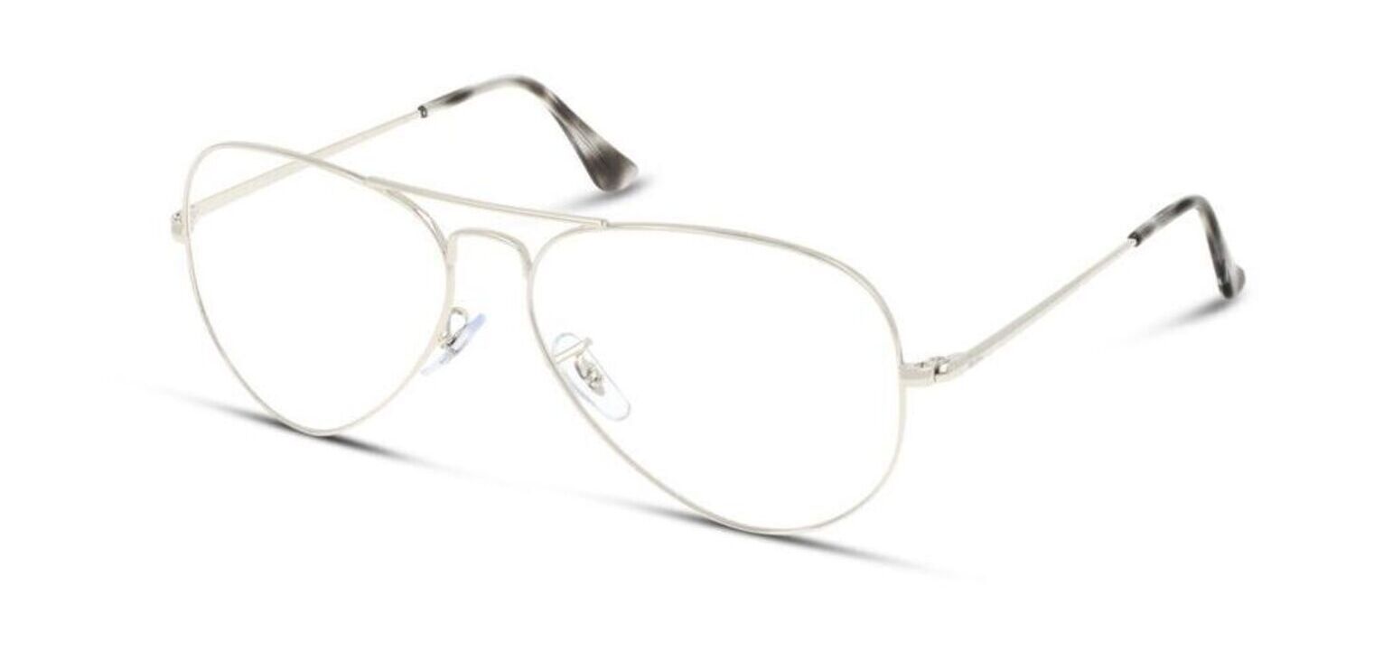 Occhiali da vista Ray-Ban Aviator 0RX6489 Argento da Uomo-Donna