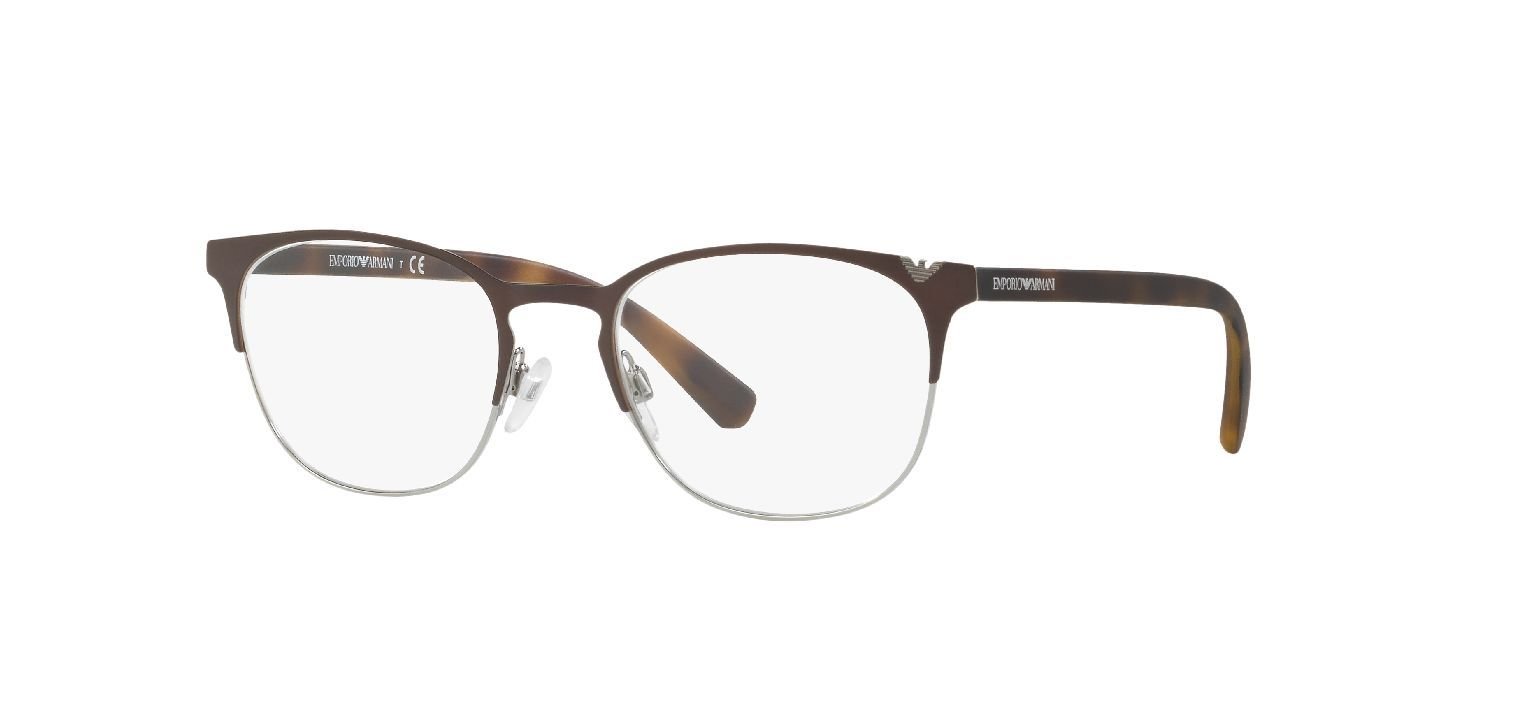 Emporio Armani Oval Brillen 0EA1059 Braun für Herren
