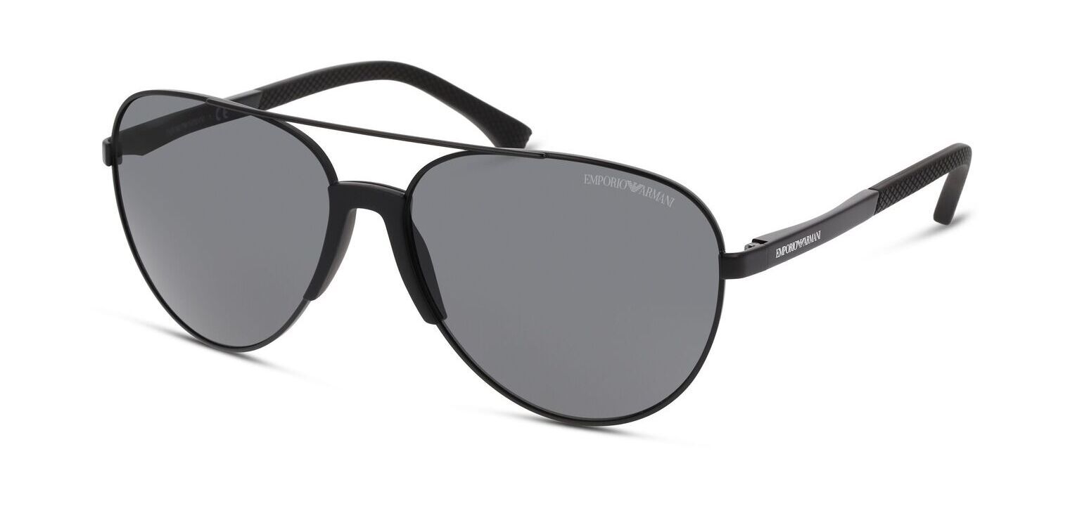 Lunettes de soleil Homme Emporio Armani 0EA2059 Pilot Noir