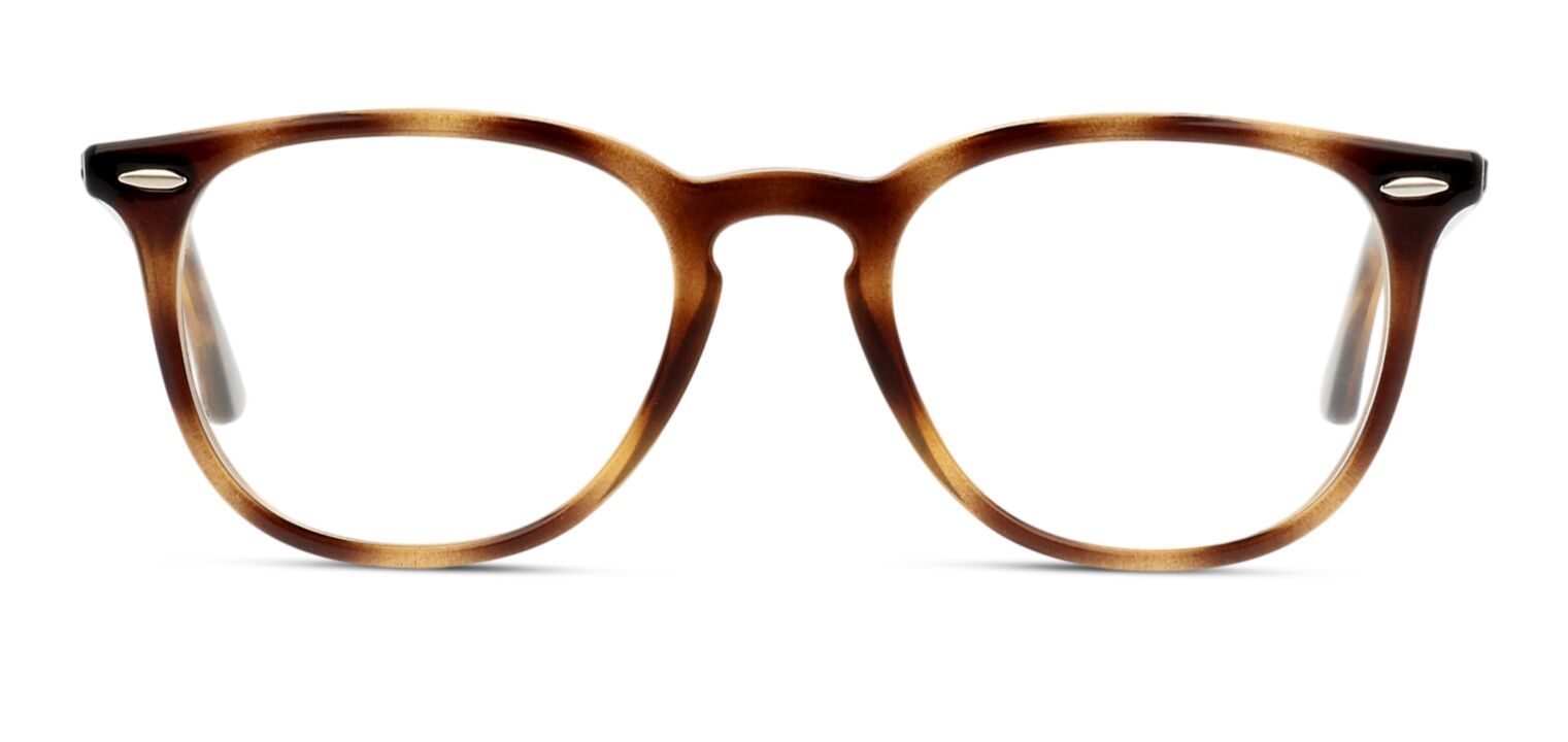 Ray-Ban Oval Brillen RX7159 Havana für Damen/Herren