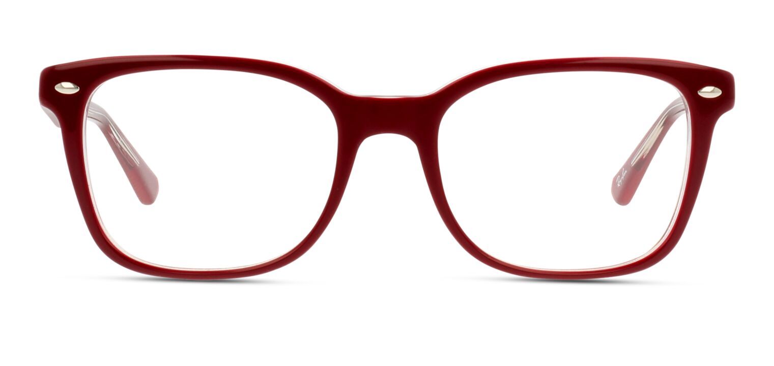 Lunettes de vue Femme Ray-Ban RX5285 Rectangle Rouge