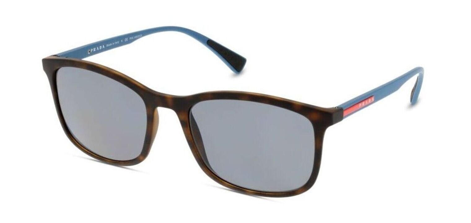 Lunettes de soleil Prada Linea Rossa Rectangle 0PS 01TS Ecaille pour Homme