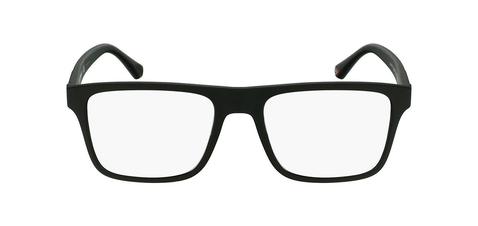 Emporio Armani Rechteckig Brillen 0EA4115 Schwarz für Herren