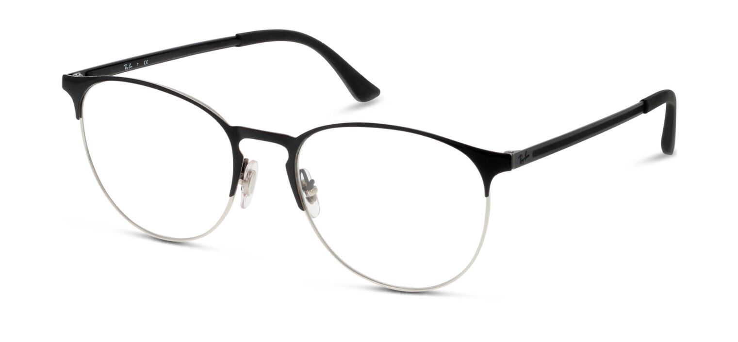 Ray-Ban Rund Brillen 6375 Sillber für Damen/Herren