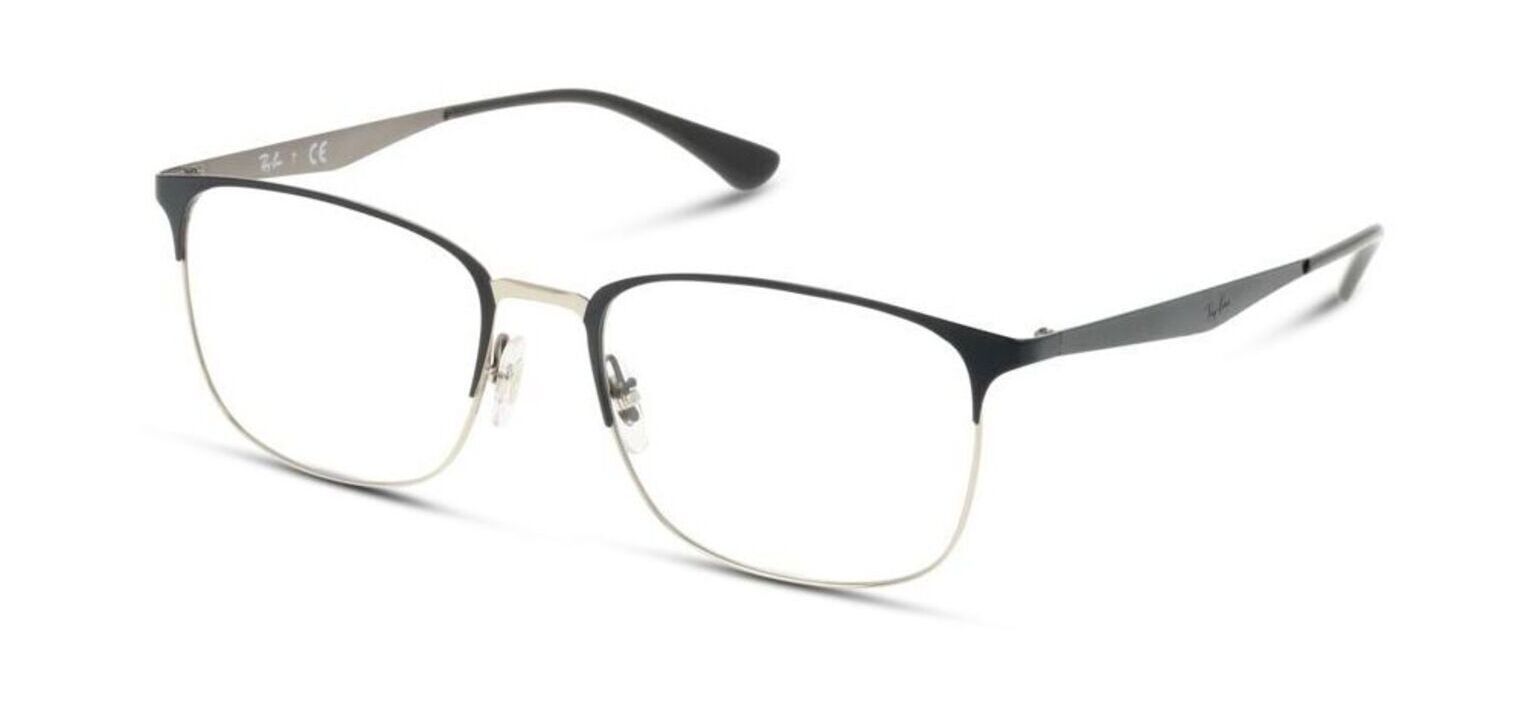 Lunettes de vue Homme-Femme Ray-Ban 0RX6421 Rectangle Gris