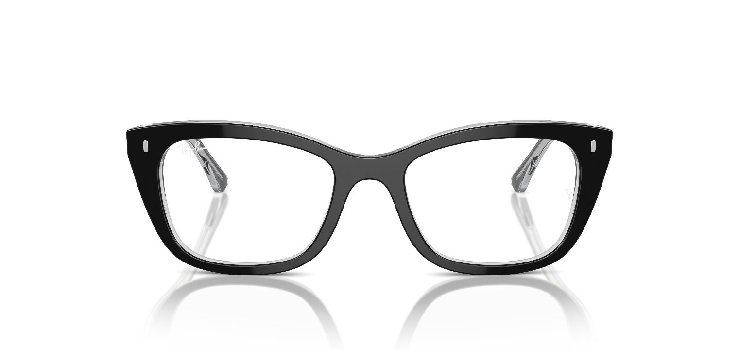 Ray-Ban Quadratisch Brillen 0RX5433 Schwarz für Damen/Herren