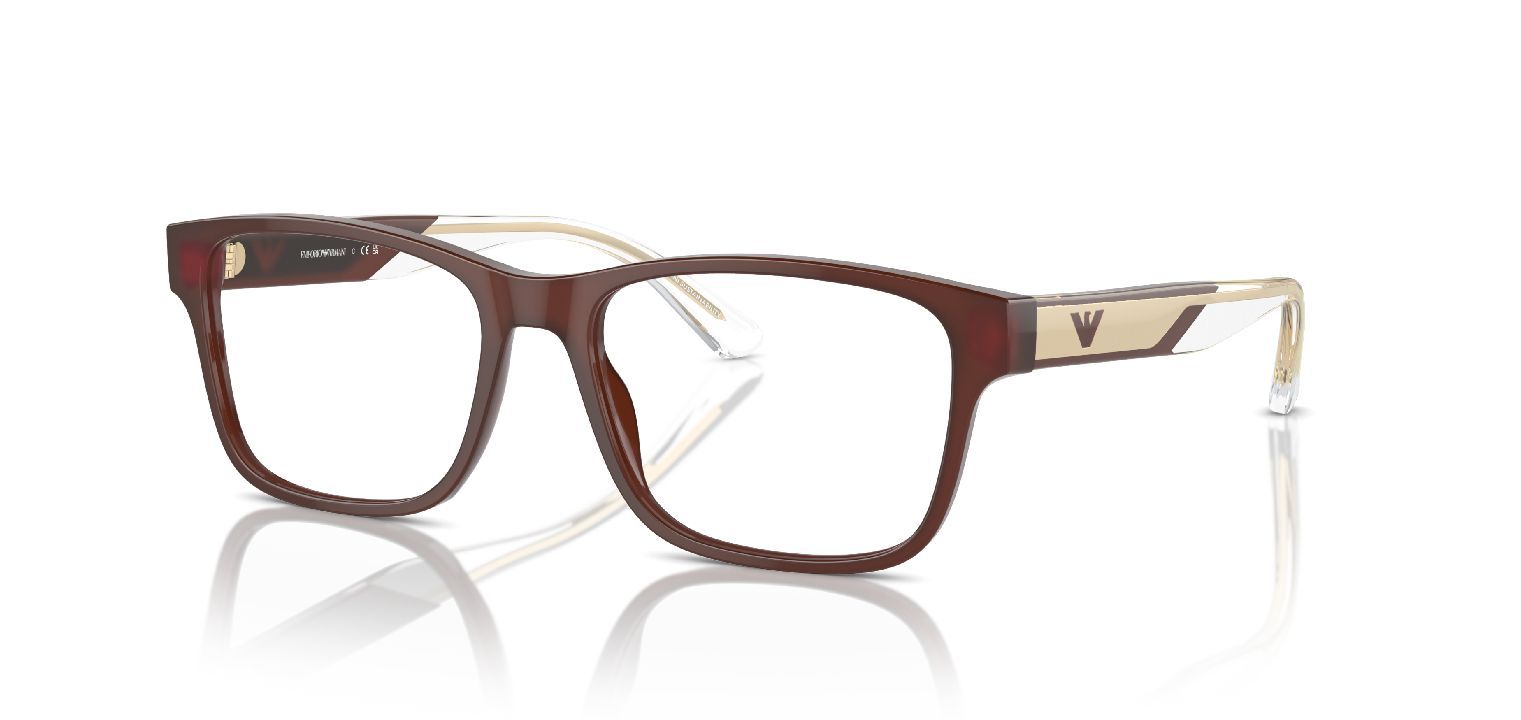 Lunettes de vue Homme Emporio Armani 0EA3239 Rectangle Marron