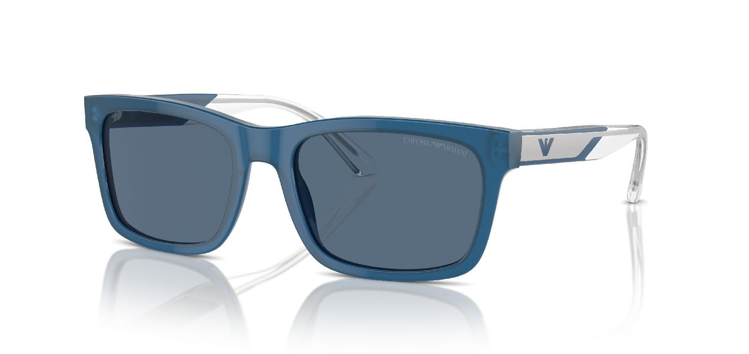 Occhiali da sole Uomo Emporio Armani 0EA4224 Rettangolari Blu