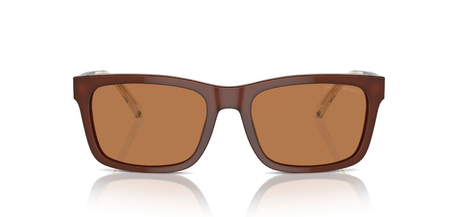 Emporio Armani Rechteckig Sonnenbrillen 0EA4224 Braun für Herren