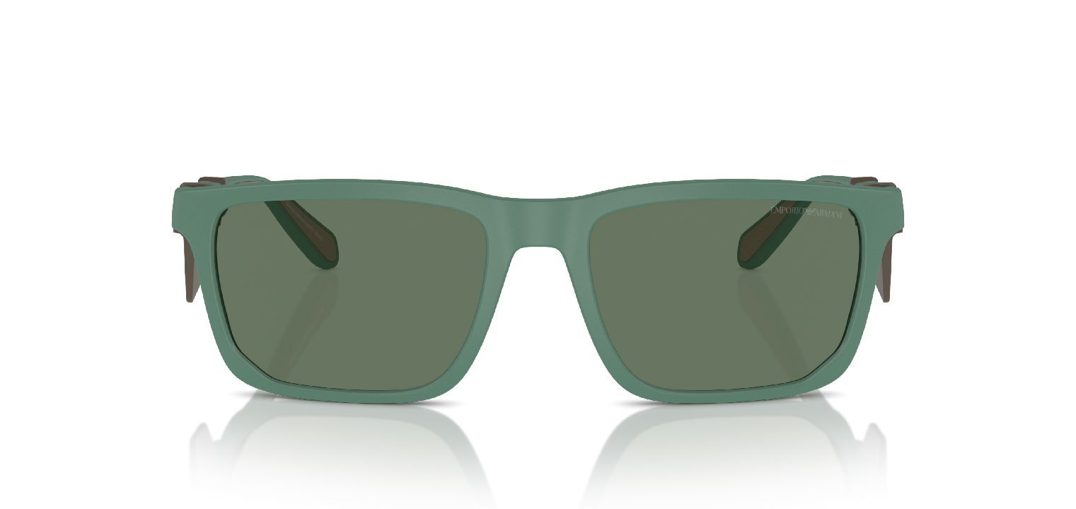 Emporio Armani Rechteckig Sonnenbrillen 0EA4219 Grün für Herren