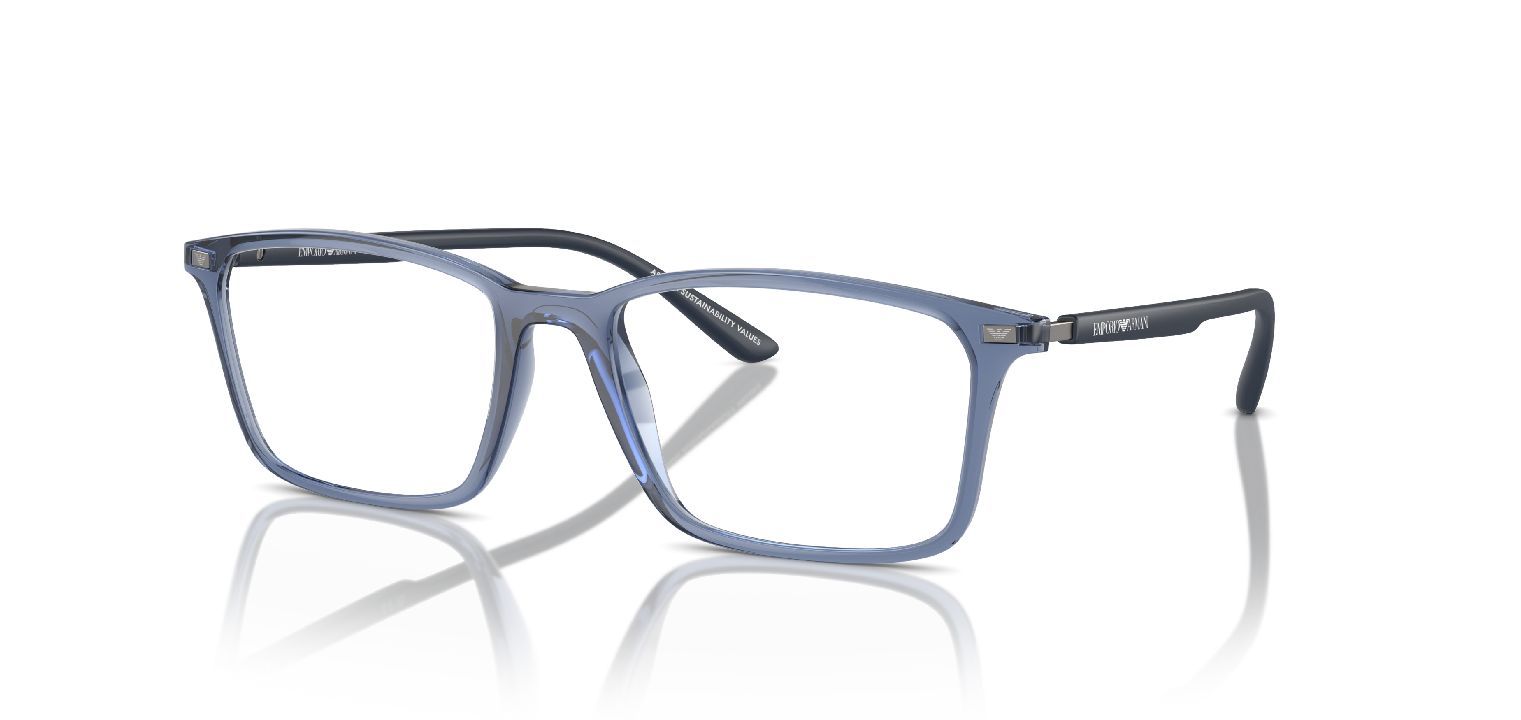 Emporio Armani Brillen Herren 0EA3237 Rechteckig Blau