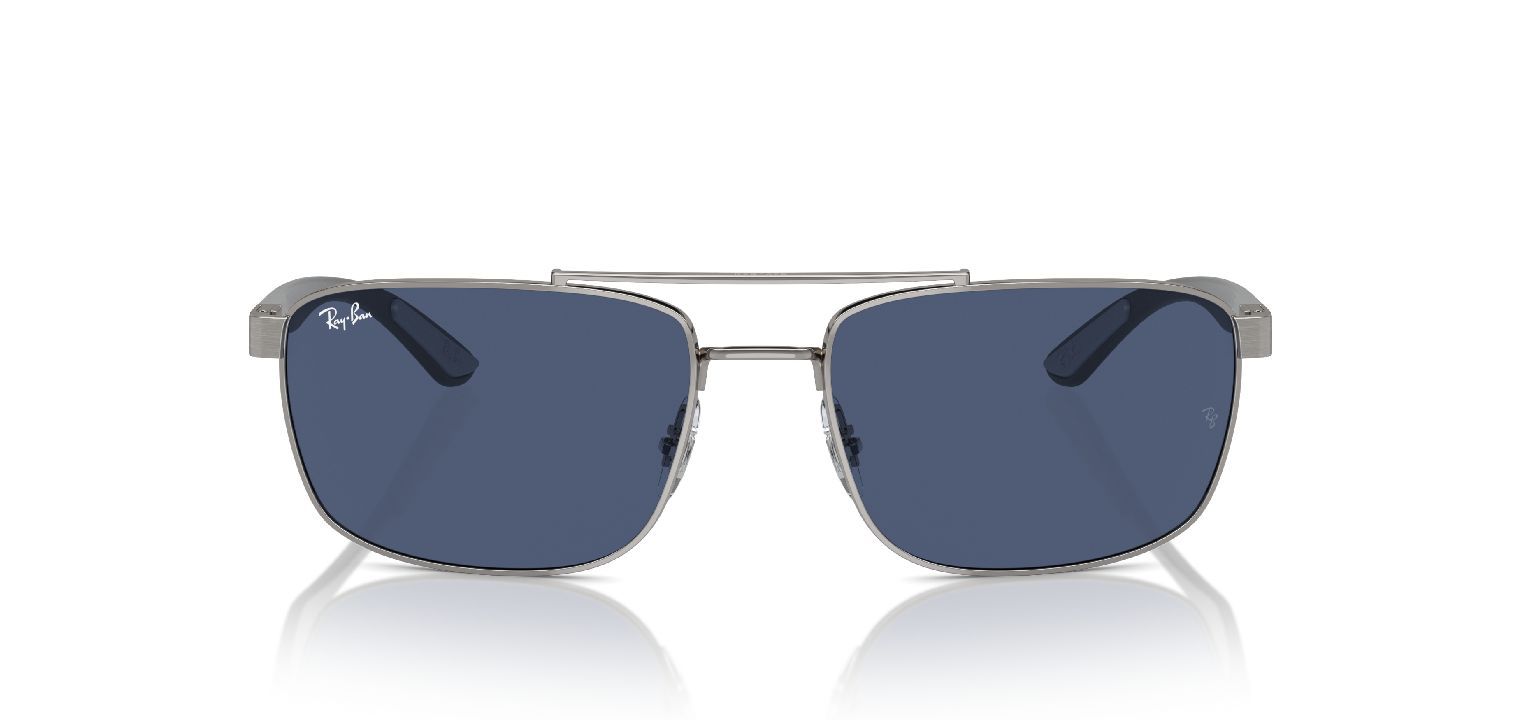 Ray-Ban Rechteckig Sonnenbrillen 0RB3737 Grau für Damen/Herren