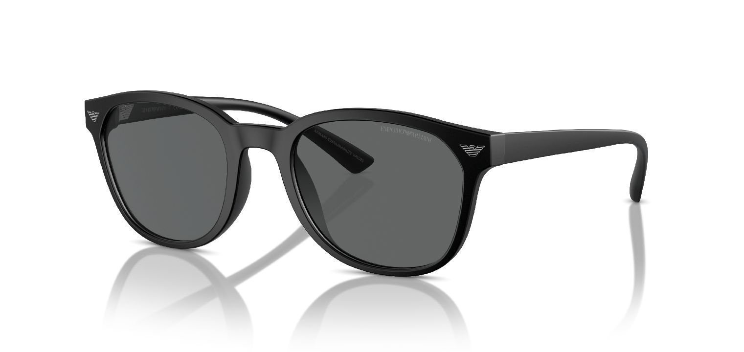 Occhiali da sole Uomo Emporio Armani 0EA4225U Rotonda Nero