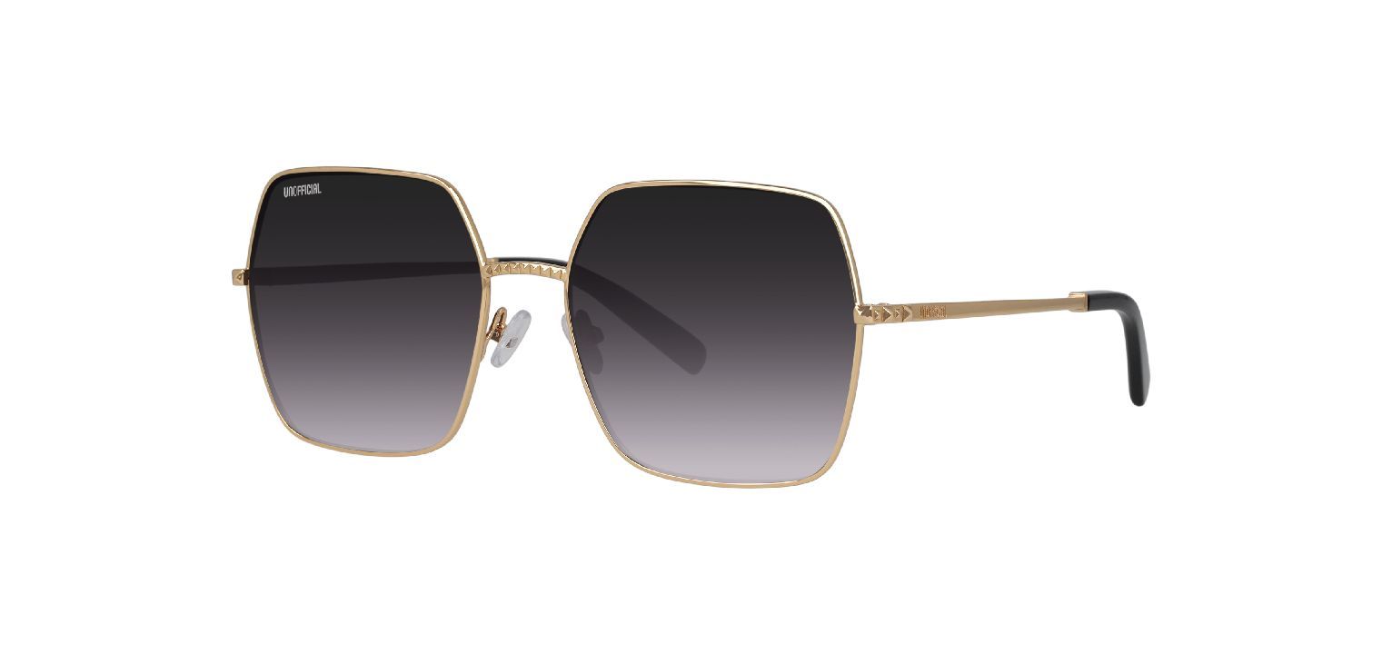 Lunettes de soleil Unofficial Carre 0UO5140 Dore pour Femme McOptic