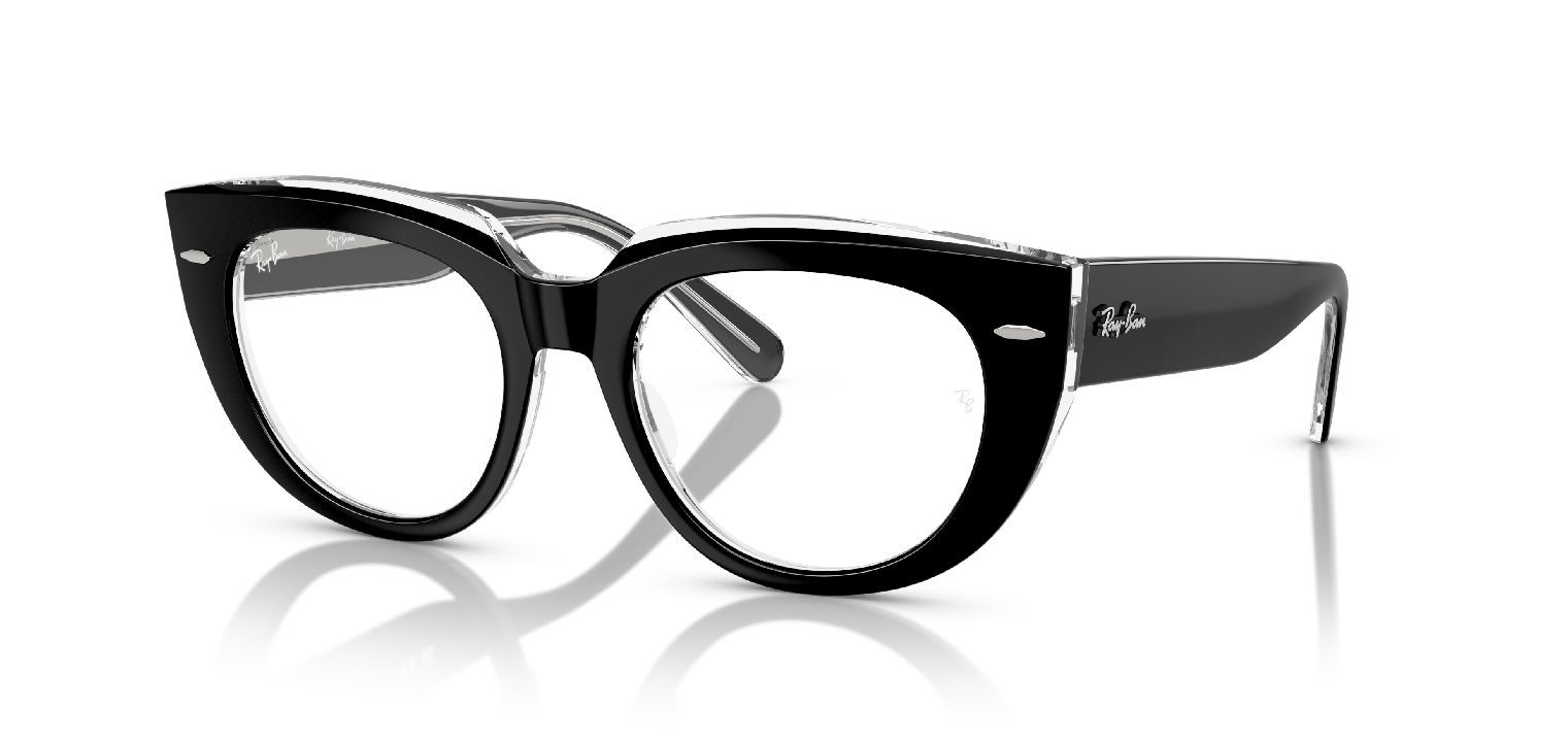 Ray-Ban Quadratisch Brillen 0RX5586 Schwarz für Damen