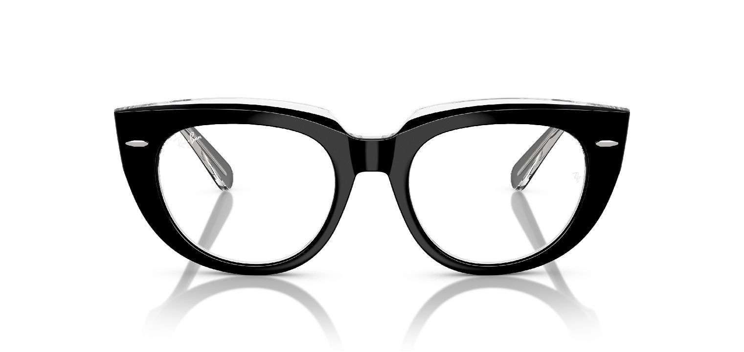 Ray-Ban Quadratisch Brillen 0RX5586 Schwarz für Damen