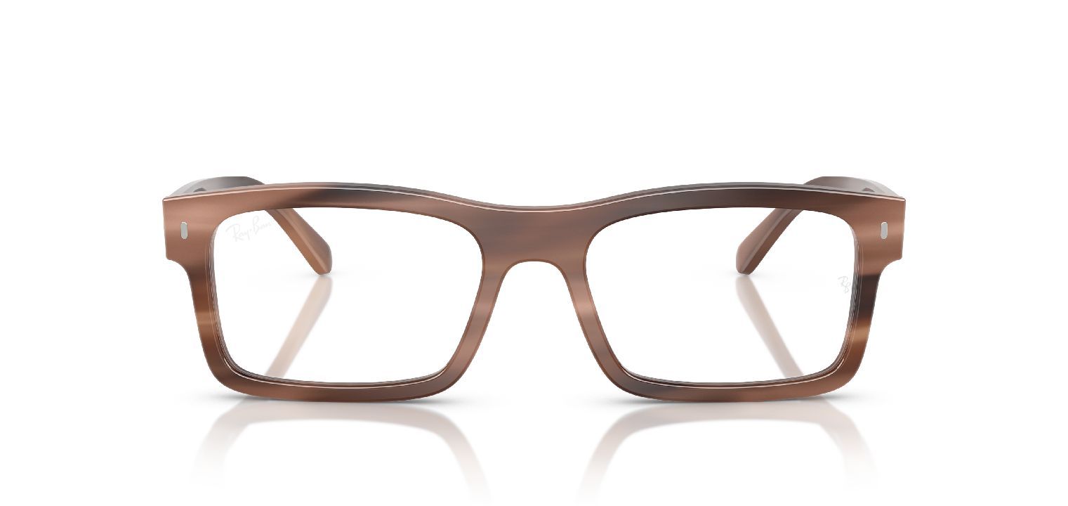 Ray-Ban Rechteckig Brillen 0RX5435 Havana für Damen/Herren