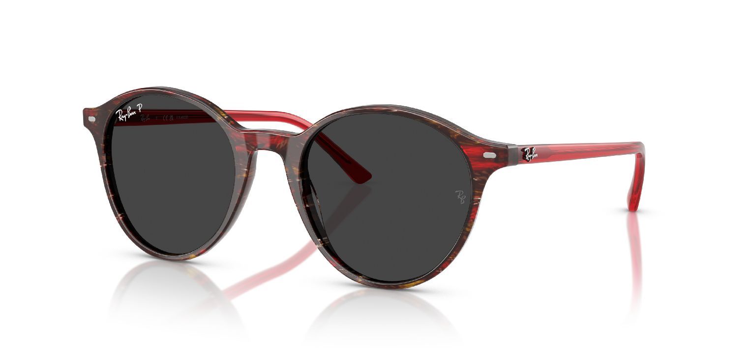 Lunette de soleil rouge ronde discount