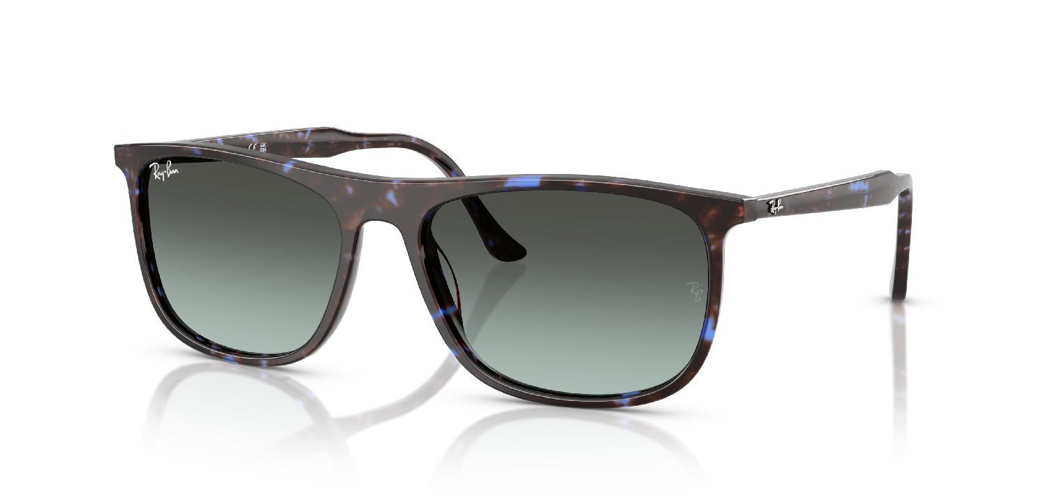 Occhiali da sole Ray-Ban Rettangolari 0RB2216 Blu da Uomo-Donna