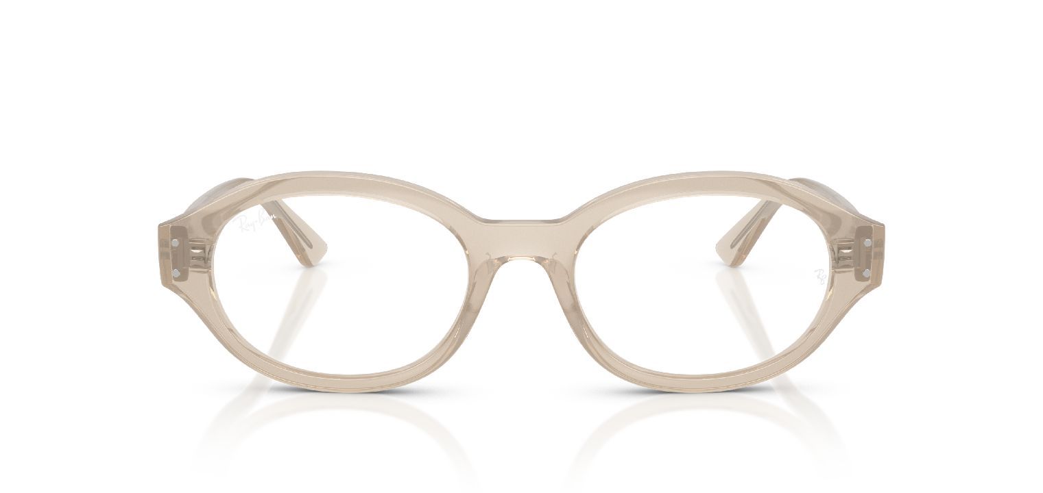 Ray-Ban Oval Brillen 0RX7257 Weiss für Damen/Herren