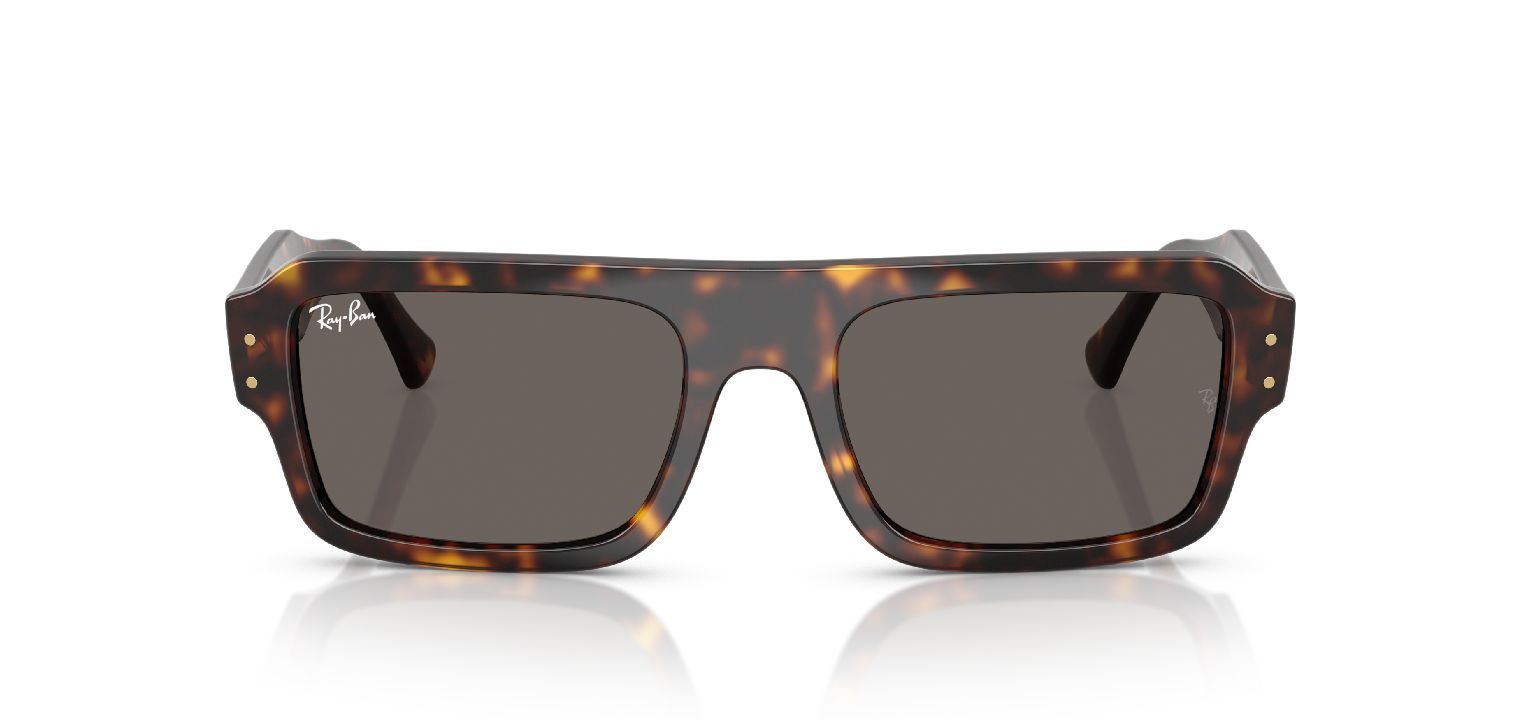 Lunettes de soleil Ray-Ban Rectangle 0RB4454 Havana pour Homme-Femme
