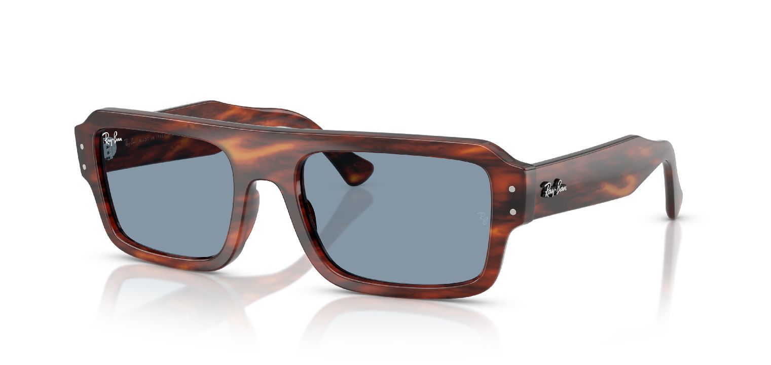 Occhiali da sole Ray-Ban Rettangolari 0RB4454 Havana da Uomo-Donna