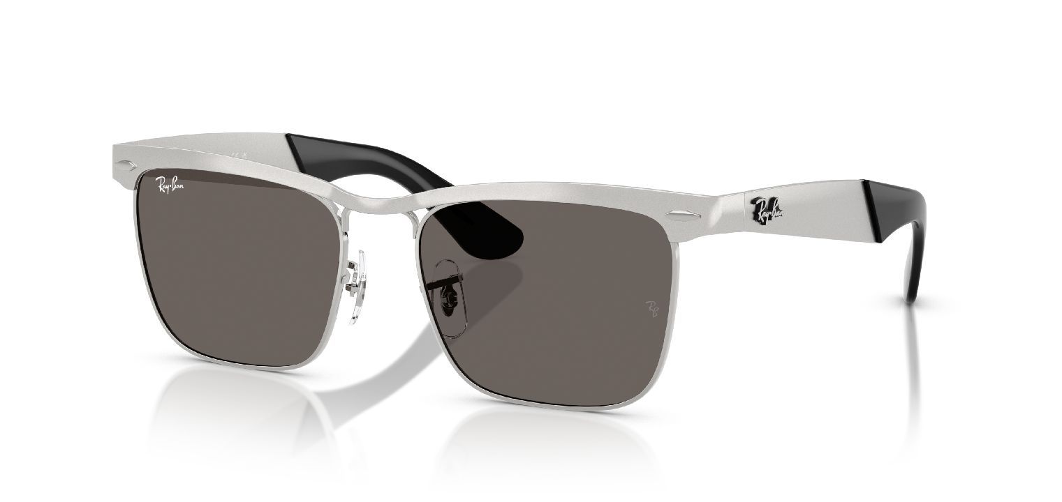 Ray-Ban Quadratisch Sonnenbrillen 0RB3875 Sillber für Damen/Herren