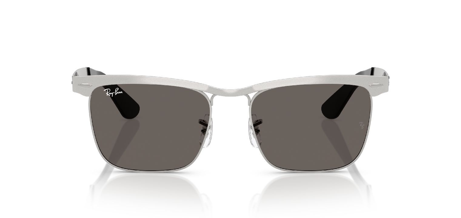 Ray-Ban Quadratisch Sonnenbrillen 0RB3875 Sillber für Damen/Herren