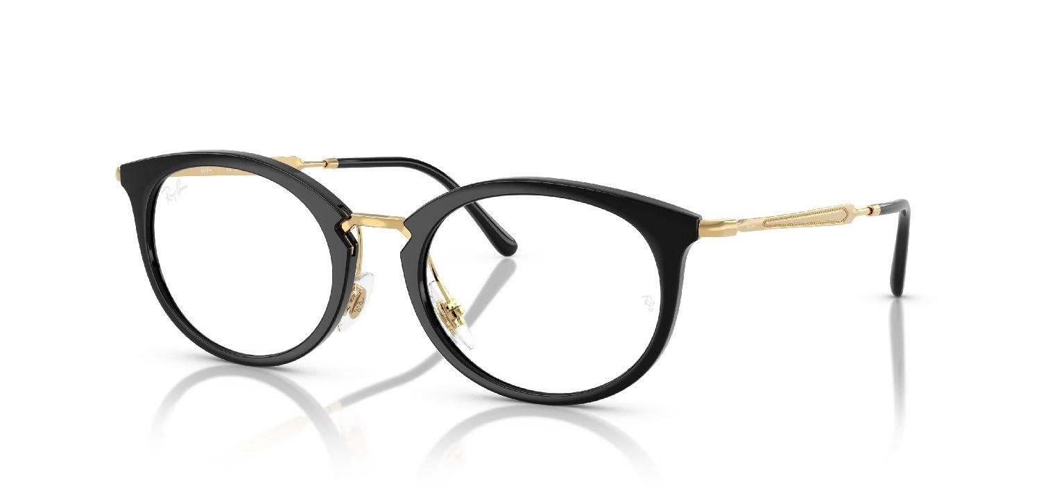 Lunettes de vue Ray-Ban Ovale 0RX7255 Noir pour Homme-Femme