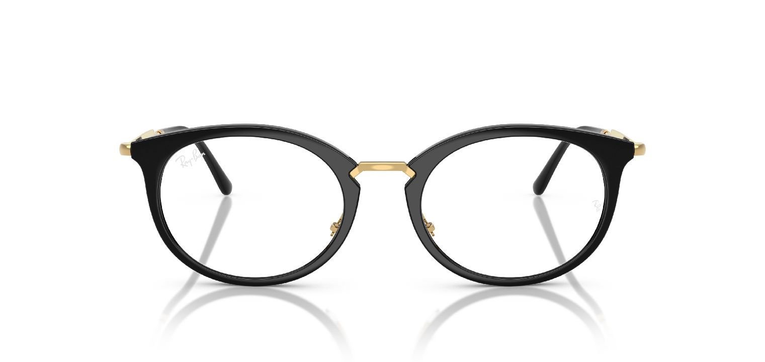 Lunettes de vue Ray-Ban Ovale 0RX7255 Noir pour Homme-Femme