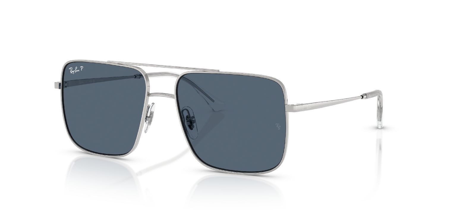 Ray-Ban Quadratisch Sonnenbrillen 0RB3758 Sillber für Damen/Herren