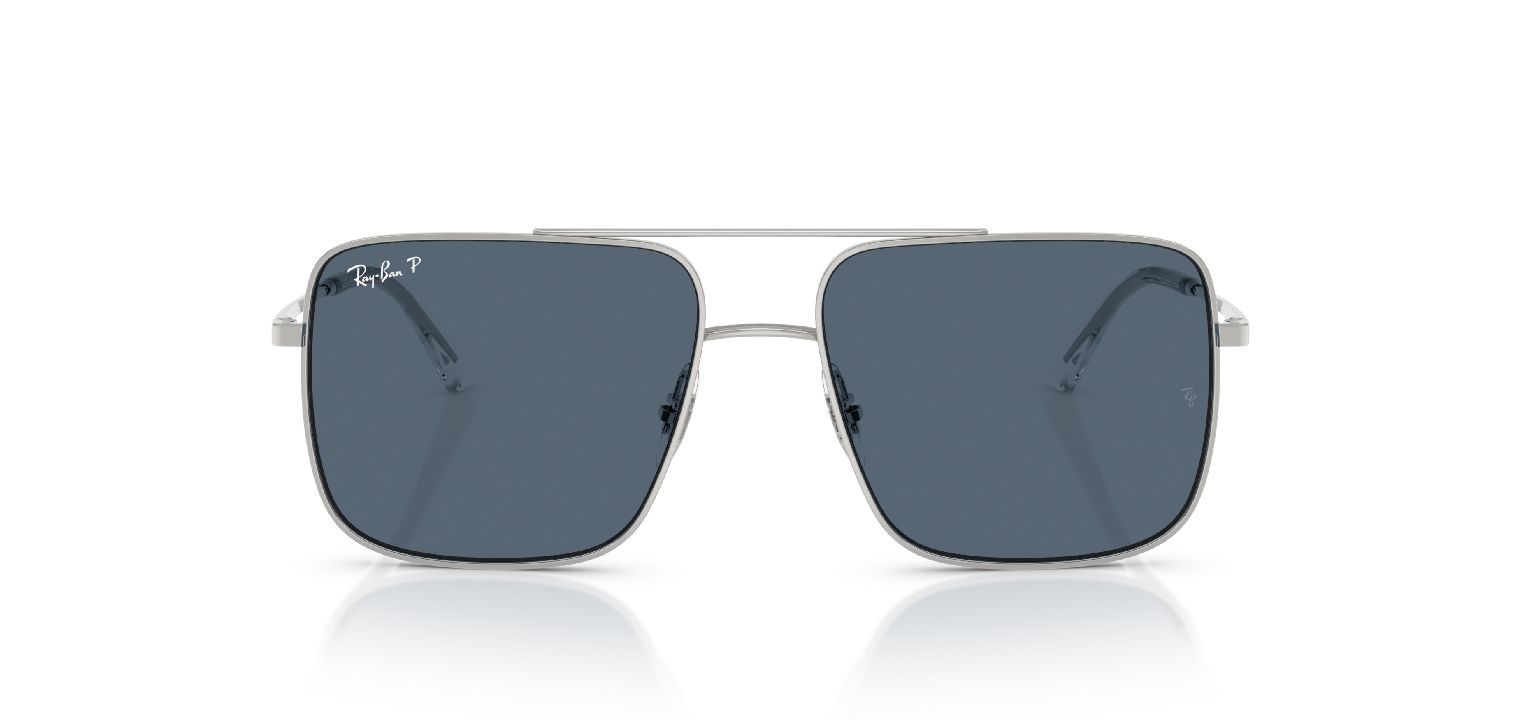 Ray-Ban Quadratisch Sonnenbrillen 0RB3758 Sillber für Damen/Herren