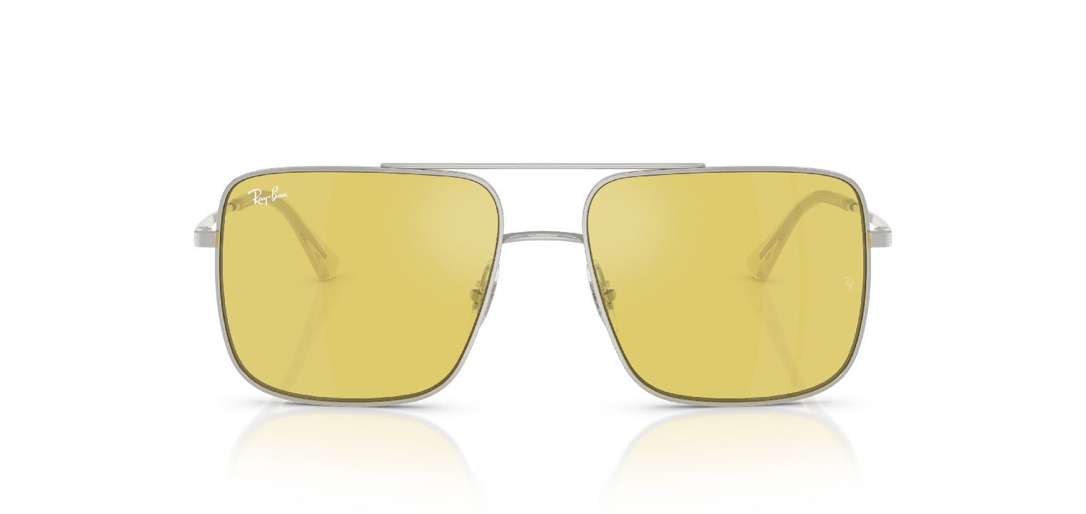 Occhiali da sole Ray-Ban Quadrata 0RB3758 Argento da Uomo-Donna