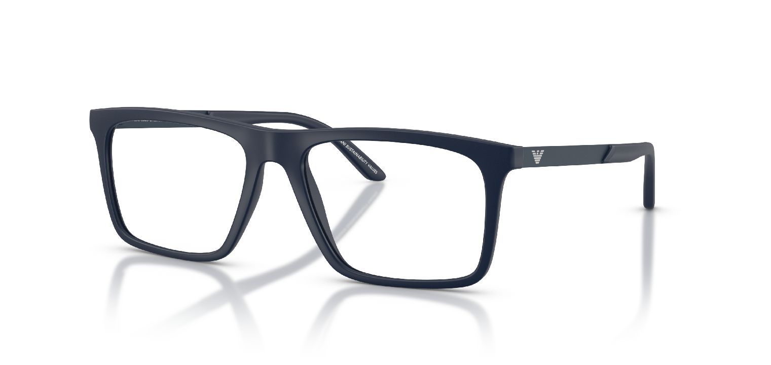 Emporio Armani Quadratisch Brillen 0EA3253 Blau für Herren