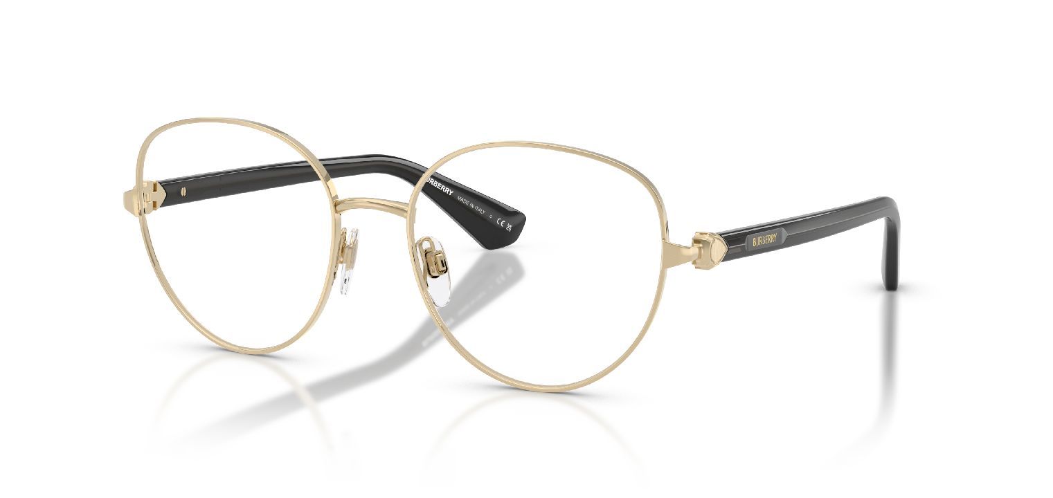 Burberry Rund Brillen 0BE1394 Gold für Damen