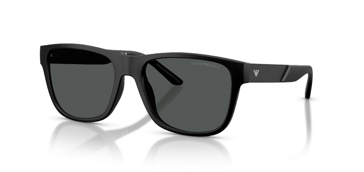 Lunettes de soleil Emporio Armani Carré 0EA4243 Noir pour Homme