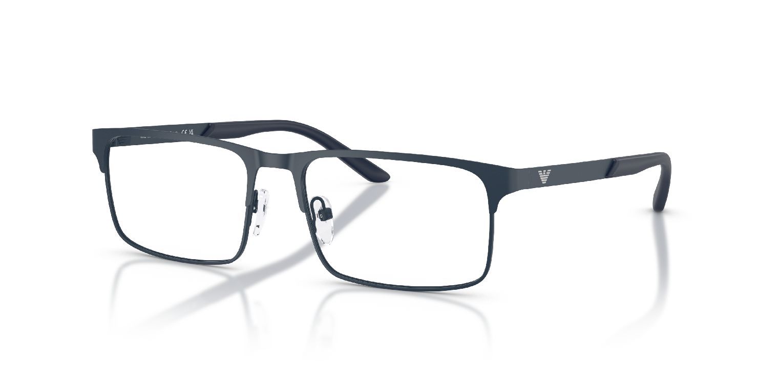 Emporio Armani Rechteckig Brillen 0EA1170 Blau für Herren