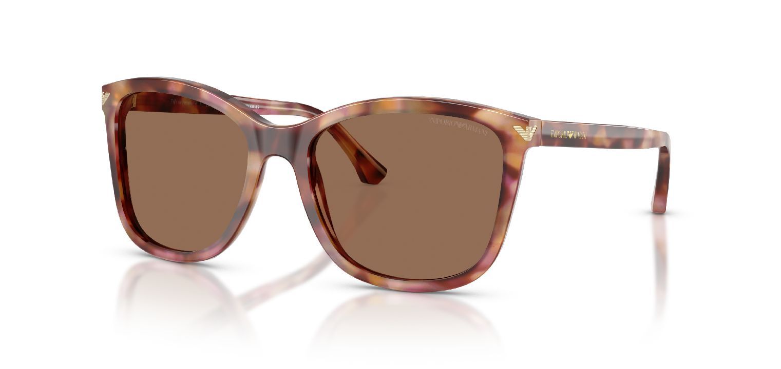Emporio Armani Rechteckig Sonnenbrillen 0EA4060 Rot für Damen
