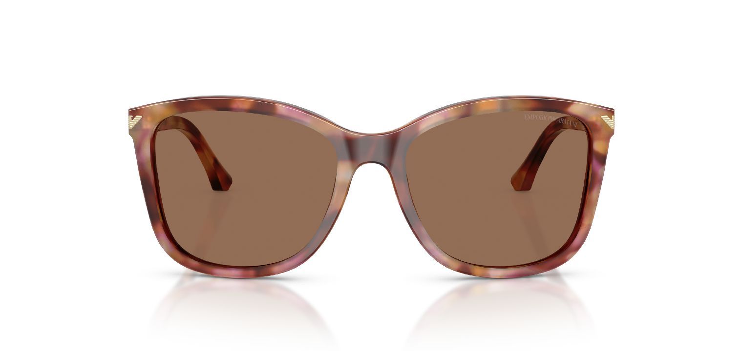 Emporio Armani Rechteckig Sonnenbrillen 0EA4060 Rot für Damen