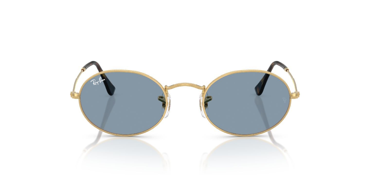 Ray-Ban Oval Sonnenbrillen 0RB3547 Gold für Damen/Herren
