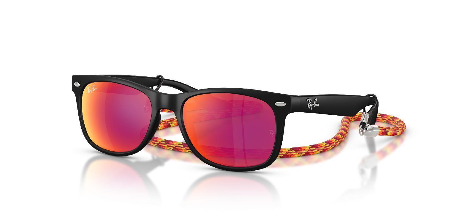 Ray-Ban Quadratisch Sonnenbrillen 0RJ9052S Schwarz für Kinder
