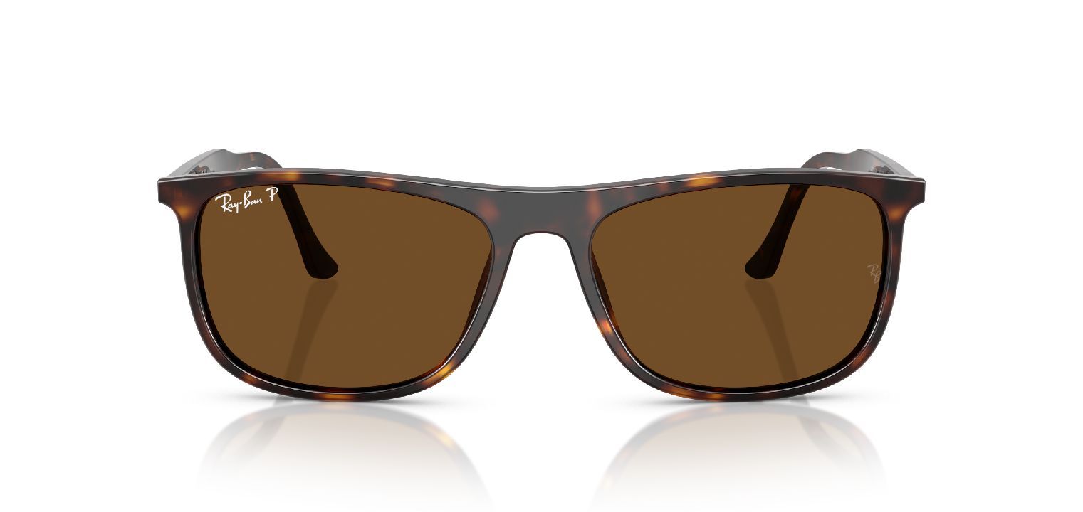 Occhiali da sole Ray-Ban Rettangolari 0RB2216 Havana da Uomo-Donna