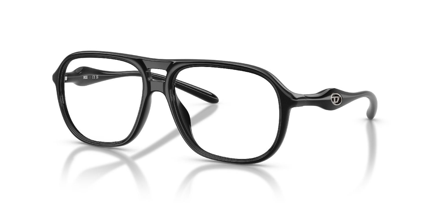 Diesel Oval Brillen 0DL6008U Schwarz für Damen/Herren