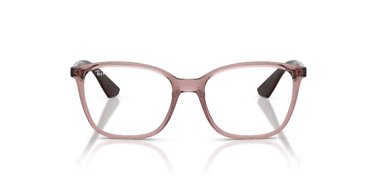 Ray-Ban Quadratisch Brillen 0RX7066 Violett für Damen/Herren