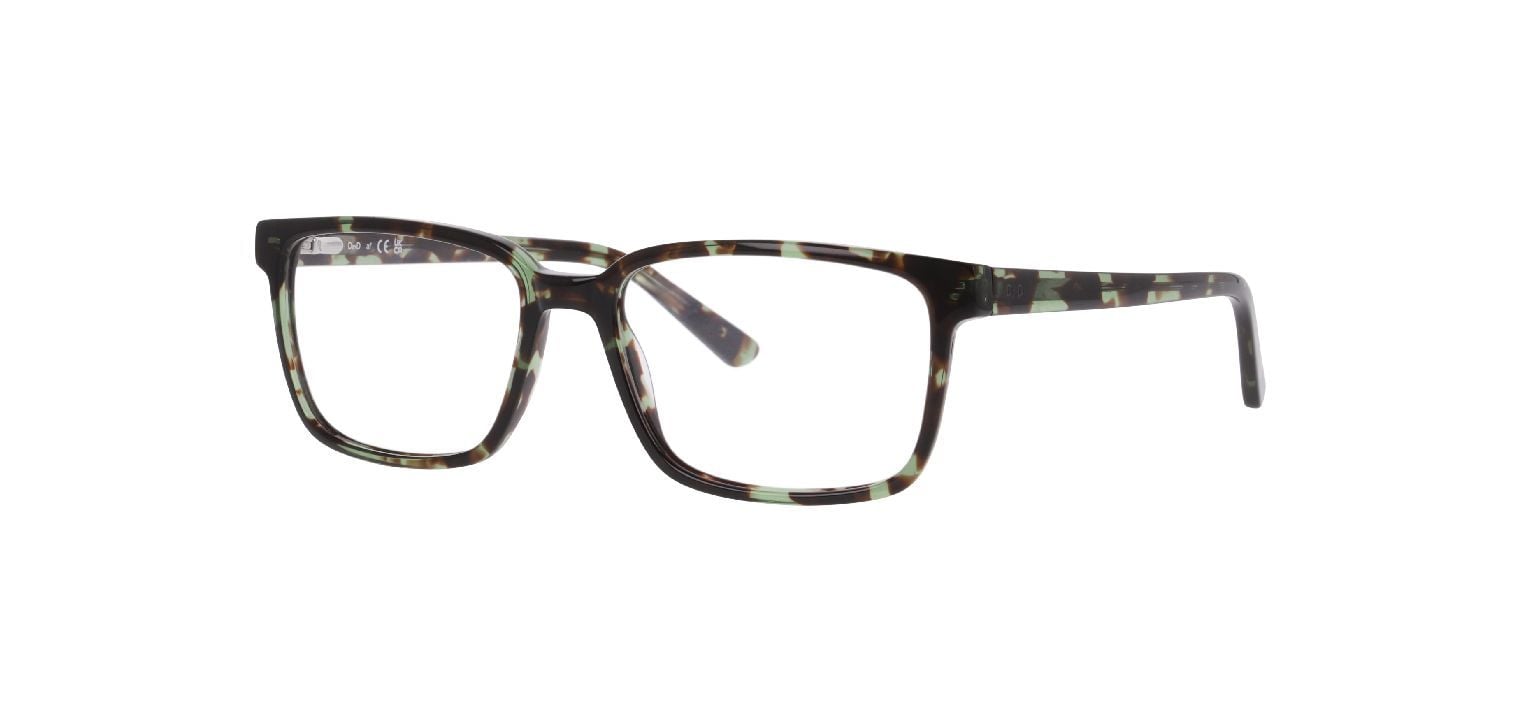 DbyD Rechteckig Brillen 0DB2146 Grün für Herren