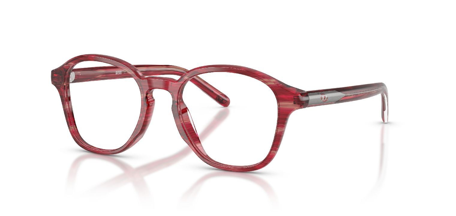 Occhiali da vista Diesel Rotonda 0DL4025U Rosso da Uomo-Donna