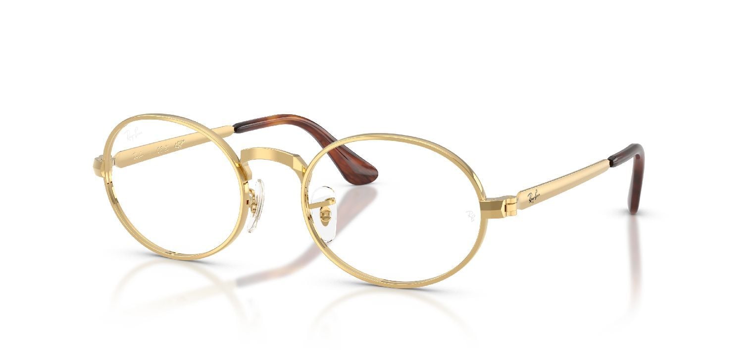 Ray-Ban Oval Brillen 0RX3931V Gold für Damen/Herren