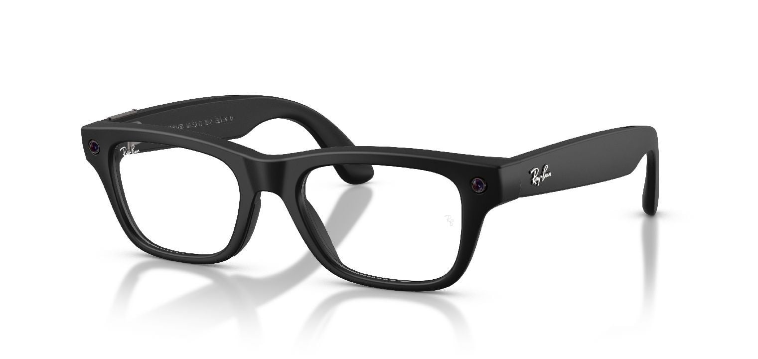 Occhiali da vista Ray-Ban Meta Rettangolari 0RW7001 Nero da Uomo-Donna