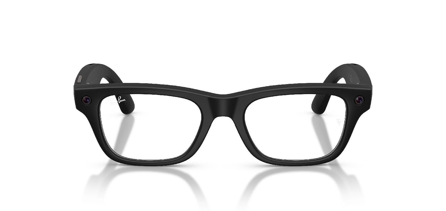 Occhiali da vista Ray-Ban Meta Rettangolari 0RW7001 Nero da Uomo-Donna